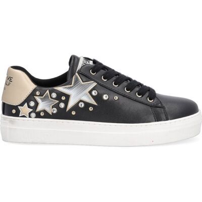Liu-Jo - Sneakers en Cuir Chila noir/argenté 37 - Publicité Liu-Jo - Sneakers en Cuir Chila noir/argenté 37 - Publicité