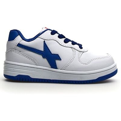 W6YZ - Sneakers en Cuir Gazo bleu/blanc 37 - Publicité W6YZ - Sneakers en Cuir Gazo bleu/blanc 37 - Publicité