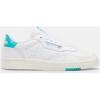 Reebok - Baskets en Cuir Court Peak blanc/bleu 36,5 - Publicité Reebok - Baskets en Cuir Court Peak blanc/bleu 36,5 - Publicité
