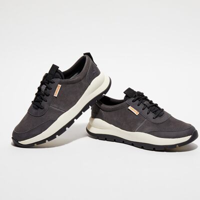 Timberland - Baskets en Velours de Cuir Boroughs anthracite TF.40/T.7 - Publicité Timberland - Baskets en Velours de Cuir Boroughs anthracite TF.40/T.7 - Publicité