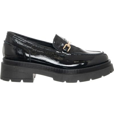 Loretta Pettinari - Mocassins en Cuir Erbo noirs - Talon 4.5 cm 35 - Publicité Loretta Pettinari - Mocassins en Cuir Erbo noirs - Talon 4.5 cm 35 - Publicité