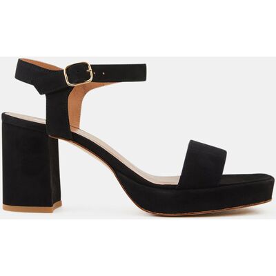 Galeries Lafayette - Sandales à talon en Cuir noires - Talon 7.5 cm 40 - Publicité Galeries Lafayette - Sandales à talon en Cuir noires - Talon 7.5 cm 40 - Publicité
