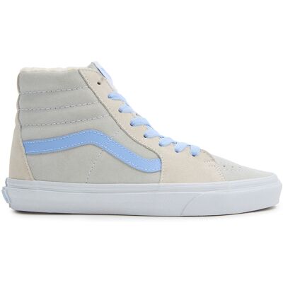 Vans - Baskets en Velours de Cuir SK8-Hi fourrées crème/bleu 36 - Publicité Vans - Baskets en Velours de Cuir SK8-Hi fourrées crème/bleu 36 - Publicité