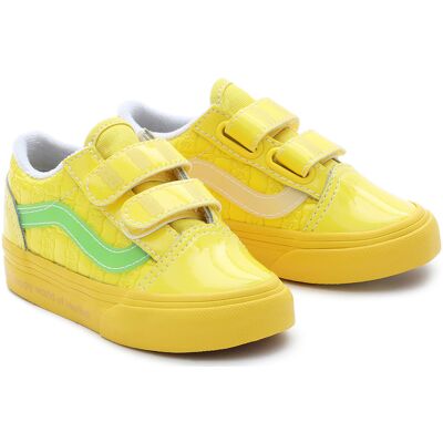 Vans - Baskets en Cuir verni Vans x Haribo Old Skool V jaunes T.22.5 - Publicité Vans - Baskets en Cuir verni Vans x Haribo Old Skool V jaunes T.22.5 - Publicité