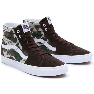 Vans - Baskets SK8-Hi marron/camouflage 37 - Publicité Vans - Baskets SK8-Hi marron/camouflage 37 - Publicité