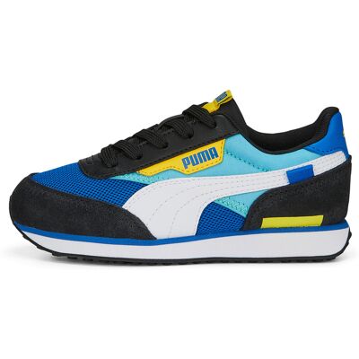 Puma - Baskets Future Rider Splash bleu/multicolore 28 - Publicité Puma - Baskets Future Rider Splash bleu/multicolore 28 - Publicité