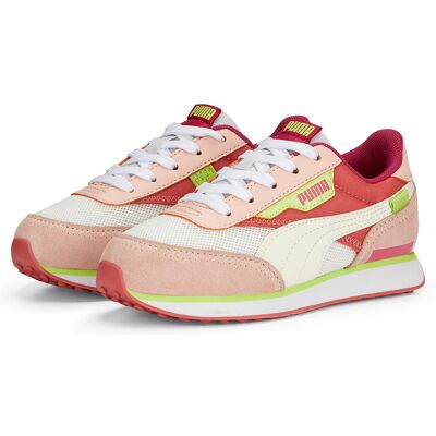 Puma - Baskets Future Rider Splash rose/multicolore 31 - Publicité Puma - Baskets Future Rider Splash rose/multicolore 31 - Publicité