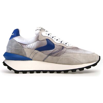 Voile Blanche - Sneakers en Cuir Léo gris/bleu 44 - Publicité Voile Blanche - Sneakers en Cuir Léo gris/bleu 44 - Publicité