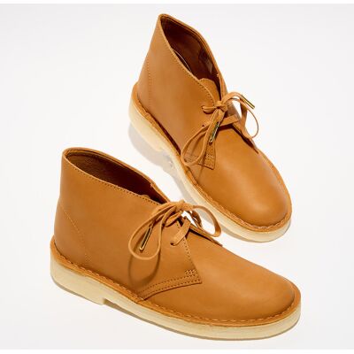 Clarks - Desert boots en Cuir cognac 36 - Publicité Clarks - Desert boots en Cuir cognac 36 - Publicité