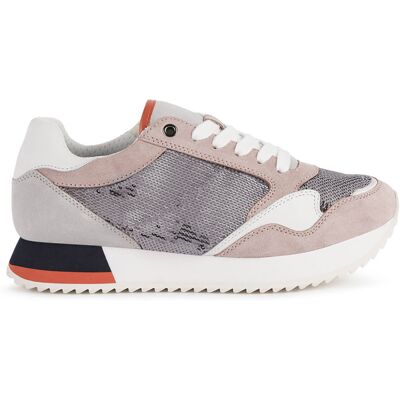 Geox - Baskets Doralea gris/vieux rose 36 - Publicité Geox - Baskets Doralea gris/vieux rose 36 - Publicité