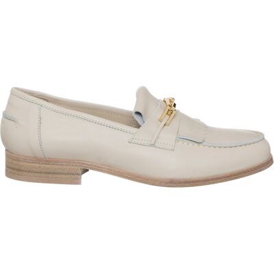 Loretta Pettinari - Mocassins en Cuir Théa ivoire 40 - Publicité Loretta Pettinari - Mocassins en Cuir Théa ivoire 40 - Publicité