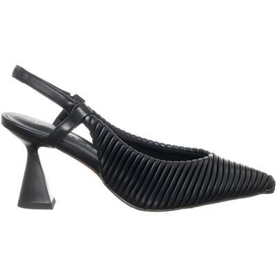 Tua By Braccialini - Slingbacks Justine noirs - Talon 5.5 cm 35 - Publicité Tua By Braccialini - Slingbacks Justine noirs - Talon 5.5 cm 35 - Publicité