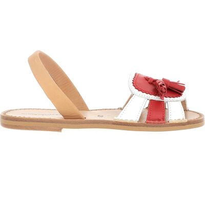 Minorquines - Sandales en Cuir Neo 2 blanches 26 - Publicité Minorquines - Sandales en Cuir Neo 2 blanches 26 - Publicité