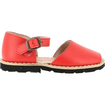 Minorquines - Sandales en Cuir rouges 26 - Publicité Minorquines - Sandales en Cuir rouges 26 - Publicité