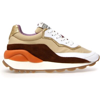 Voile Blanche - Sneakers en Cuir Pixie blanc/cognac/noir 36 - Publicité Voile Blanche - Sneakers en Cuir Pixie blanc/cognac/noir 36 - Publicité
