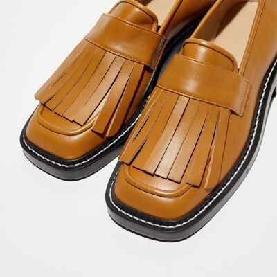 Wandler - Mocassins en Cuir Lucy camel 40 - Publicité Wandler - Mocassins en Cuir Lucy camel 40 - Publicité