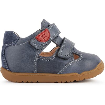 Geox - Sandales en Cuir Macchia bleu marine 24 - Publicité Geox - Sandales en Cuir Macchia bleu marine 24 - Publicité