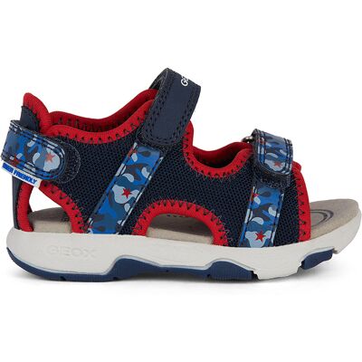 Geox - Sandales Multy bleu marine/rouge 24 - Publicité Geox - Sandales Multy bleu marine/rouge 24 - Publicité