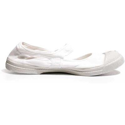Bensimon - Ballerines Juliette blanches 27 - Publicité Bensimon - Ballerines Juliette blanches 27 - Publicité