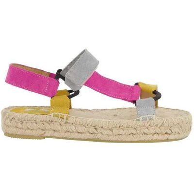 Bensimon - Espadrilles flat en velours de cuir multicolores 39 - Publicité Bensimon - Espadrilles flat en velours de cuir multicolores 39 - Publicité