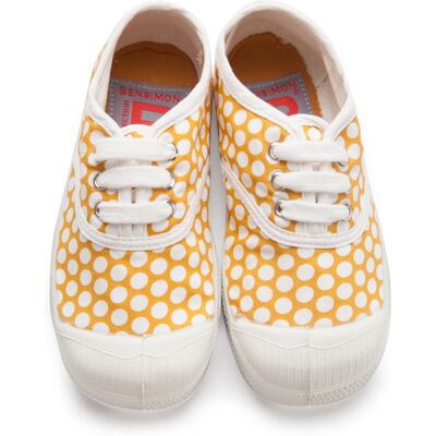 Bensimon - Tennis lacets Zina enfant jaunes 31 - Publicité Bensimon - Tennis lacets Zina enfant jaunes 31 - Publicité