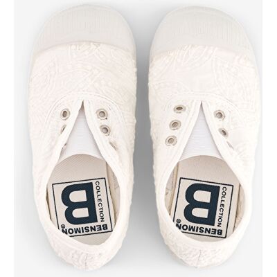 Bensimon - Tennis Elly broderie anglaise écrues 23 - Publicité Bensimon - Tennis Elly broderie anglaise écrues 23 - Publicité