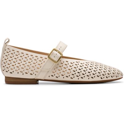 Clarks - Chaussures Fawna Jane en cuir crèmes 37 - Publicité Clarks - Chaussures Fawna Jane en cuir crèmes 37 - Publicité