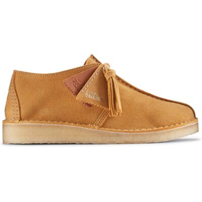 Clarks - Chaussures Desert Trek. en daim beige doré - Talon 6.5cm 41 - Publicité Clarks - Chaussures Desert Trek. en daim beige doré - Talon 6.5cm 41 - Publicité