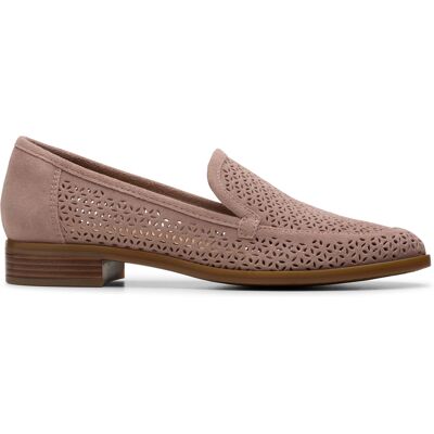 Clarks - Chaussures Trish Cove en daim mauves 37 - Publicité Clarks - Chaussures Trish Cove en daim mauves 37 - Publicité