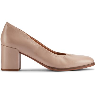 Clarks - Chaussures Freva55 Court en cuir sables - Talon 6.5cm 37 - Publicité Clarks - Chaussures Freva55 Court en cuir sables - Talon 6.5cm 37 - Publicité