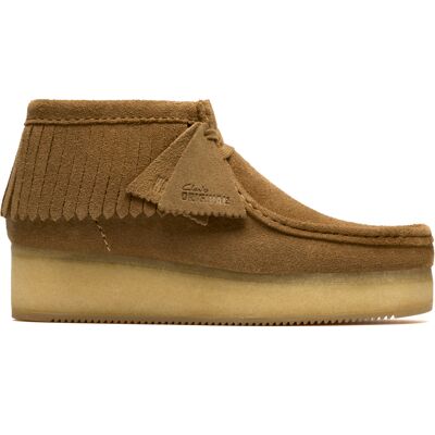 Clarks - Bottes WBWedge Fringe en daim beige clair 40 - Publicité Clarks - Bottes WBWedge Fringe en daim beige clair 40 - Publicité