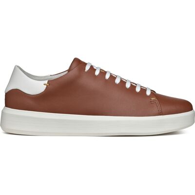 Geox - Sneakers en cuir Velletri bruns 46 - Publicité Geox - Sneakers en cuir Velletri bruns 46 - Publicité