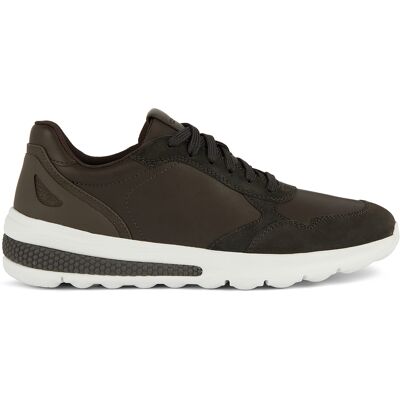 Geox - Sneakers en cuir Spherica Actif cafés 44 - Publicité Geox - Sneakers en cuir Spherica Actif cafés 44 - Publicité