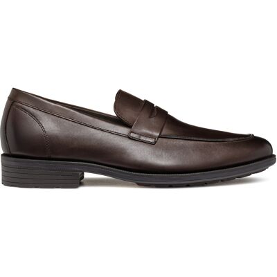 Geox - Mocassins en cuir Walk Pleasure F cafés 40 - Publicité Geox - Mocassins en cuir Walk Pleasure F cafés 40 - Publicité