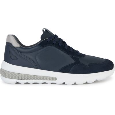 Geox - Sneakers en cuir Spherica Actif bleu marine 46 - Publicité Geox - Sneakers en cuir Spherica Actif bleu marine 46 - Publicité