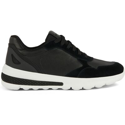 Geox - Sneakers en cuir Spherica Actif noirs 39 - Publicité Geox - Sneakers en cuir Spherica Actif noirs 39 - Publicité