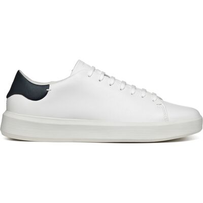 Geox - Sneakers en cuir Velletri blancs 46 - Publicité Geox - Sneakers en cuir Velletri blancs 46 - Publicité