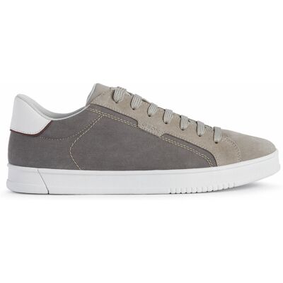 Geox - Sneakers Pieve gris coquille / taupe 46 - Publicité Geox - Sneakers Pieve gris coquille / taupe 46 - Publicité