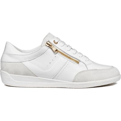 Geox - Sneakers en cuir Myria blancs 35 - Publicité Geox - Sneakers en cuir Myria blancs 35 - Publicité