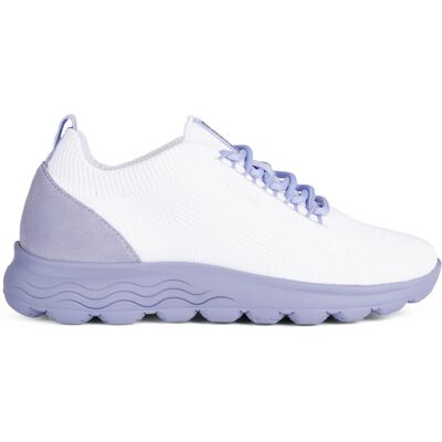 Geox - Baskets Spherica blanc cassé / violet clair 35 - Publicité Geox - Baskets Spherica blanc cassé / violet clair 35 - Publicité