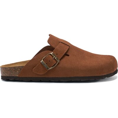 Mandèl - Sabots en velours de cuir Noé marron 43 - Publicité Mandèl - Sabots en velours de cuir Noé marron 43 - Publicité
