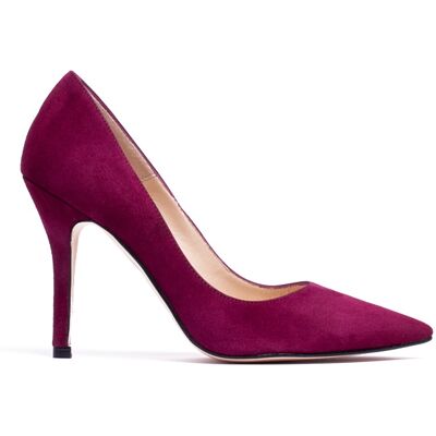Miswear - Escarpins à Talon : en daim Heidi violets - Talon : 9,5cm 37 - Publicité Miswear - Escarpins à Talon : en daim Heidi violets - Talon : 9,5cm 37 - Publicité