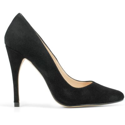 Miswear - Escarpins à Talon : en daim Heidi noirs - Talon : 9,5cm 42 - Publicité Miswear - Escarpins à Talon : en daim Heidi noirs - Talon : 9,5cm 42 - Publicité