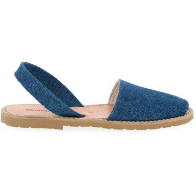 Minorquines - Sandales en cuir Jean Brut Avarca bleues 40 - Publicité Minorquines - Sandales en cuir Jean Brut Avarca bleues 40 - Publicité