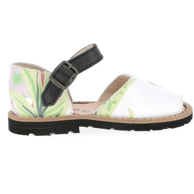 Minorquines - Sandales en cuir Tropical Frailera Boucle multicolores 22 - Publicité Minorquines - Sandales en cuir Tropical Frailera Boucle multicolores 22 - Publicité