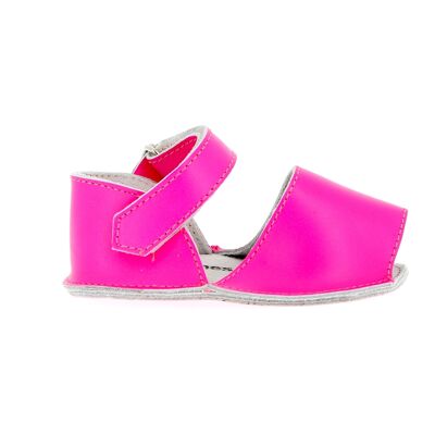 Minorquines - Chaussons en cuir Frailera Baby Fluo fuchsia 19 - Publicité Minorquines - Chaussons en cuir Frailera Baby Fluo fuchsia 19 - Publicité