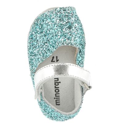 Minorquines - Chaussons en cuir Paillettes Frailera Baby Lagon noires T.17 - Publicité Minorquines - Chaussons en cuir Paillettes Frailera Baby Lagon noires T.17 - Publicité