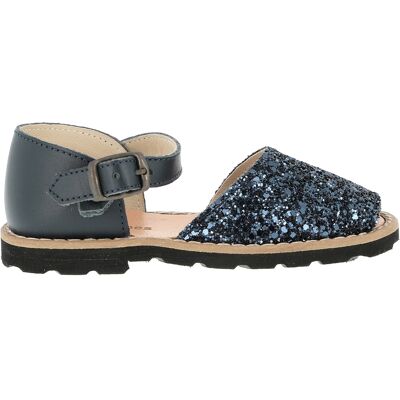 Minorquines - Sandales en cuir Paillettes Frailera Boucle Azul bleues 22 - Publicité Minorquines - Sandales en cuir Paillettes Frailera Boucle Azul bleues 22 - Publicité