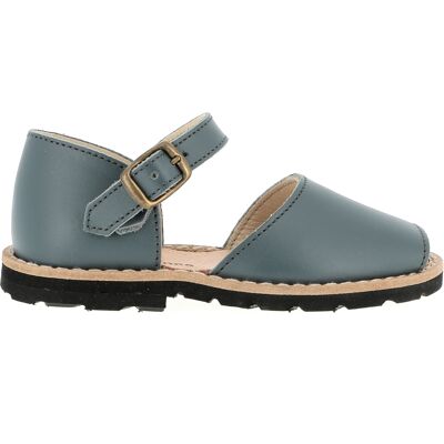 Minorquines - Sandales en cuir Frailera Boucle Petrol bleues 26 - Publicité Minorquines - Sandales en cuir Frailera Boucle Petrol bleues 26 - Publicité