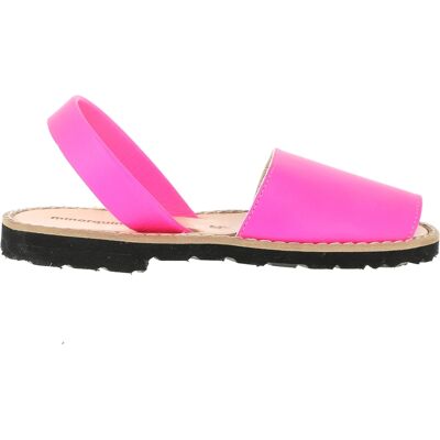 Minorquines - Sandales en cuir Avarca Fluo-fuschia 34 - Publicité Minorquines - Sandales en cuir Avarca Fluo-fuschia 34 - Publicité